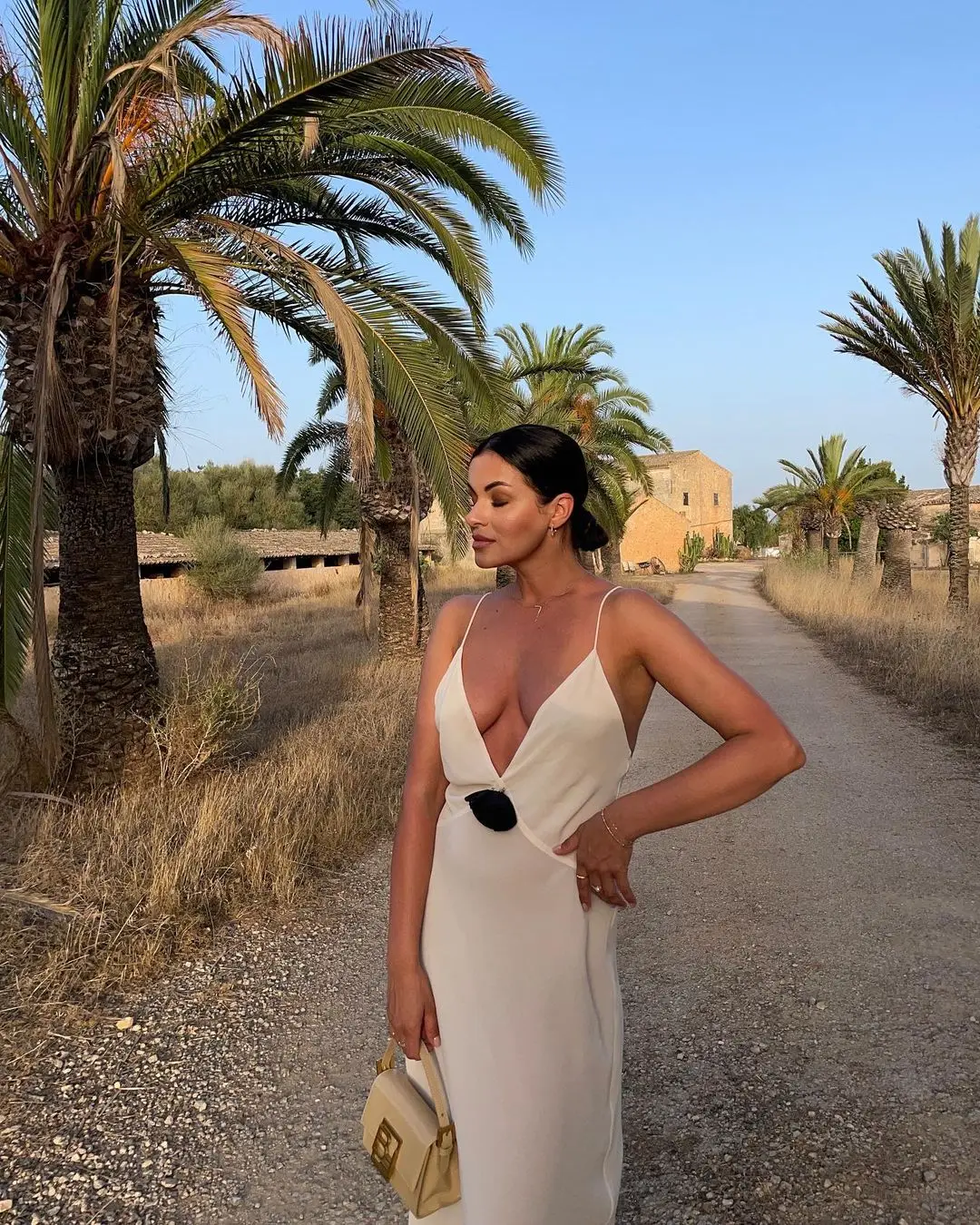 Graceful Drift Backless Slip Dress - Image 27