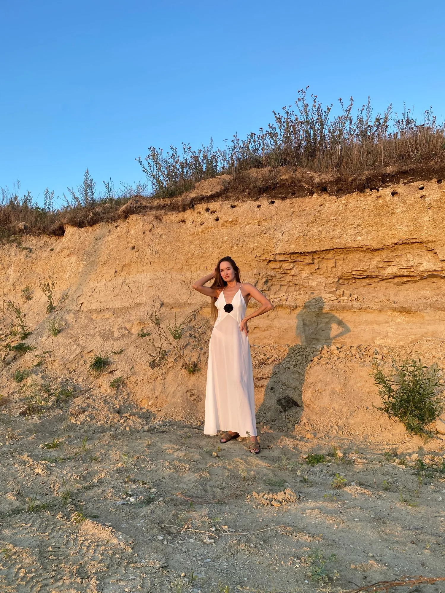 Graceful Drift Backless Slip Dress - Image 29