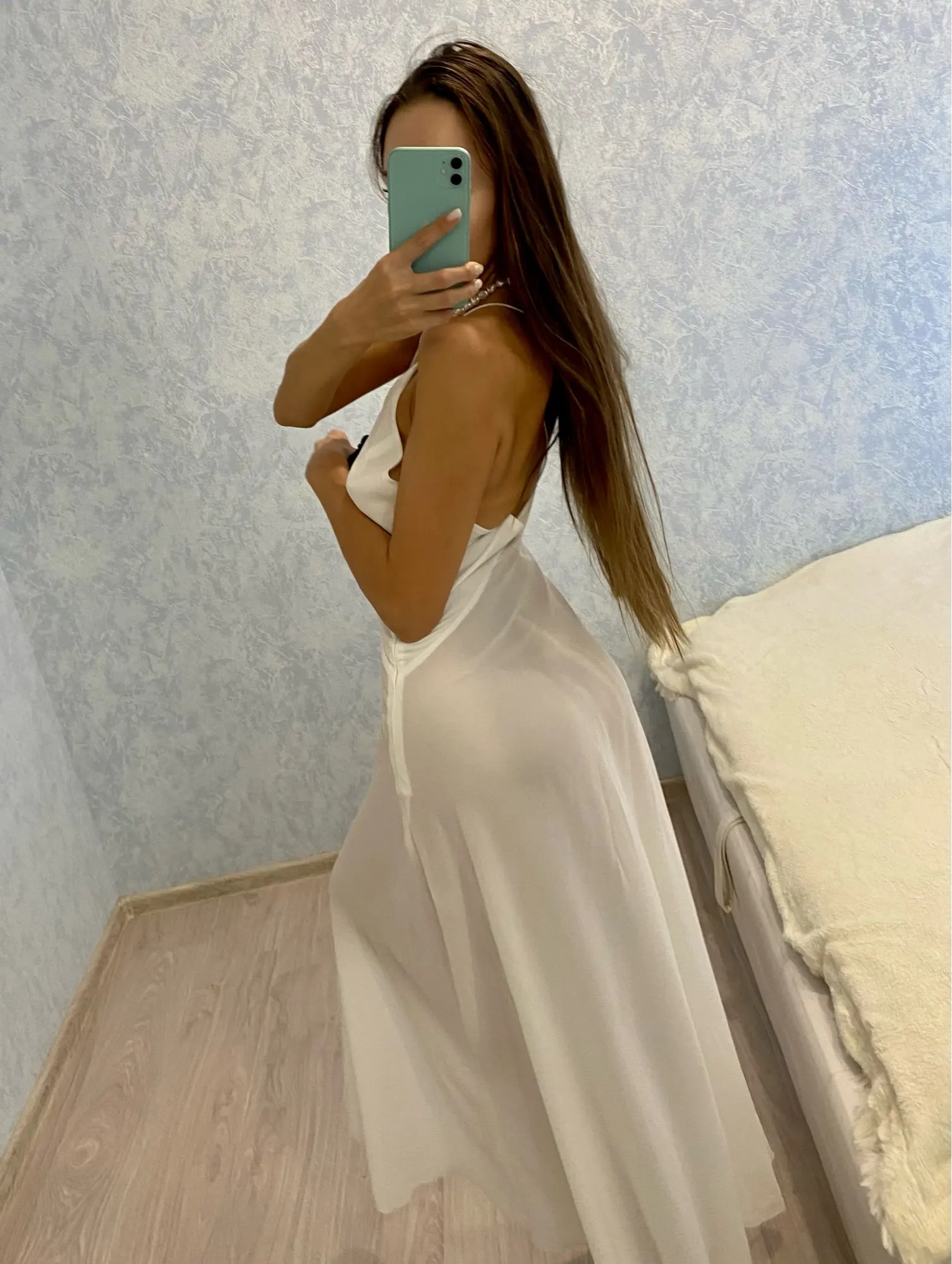 Graceful Drift Backless Slip Dress - Image 31