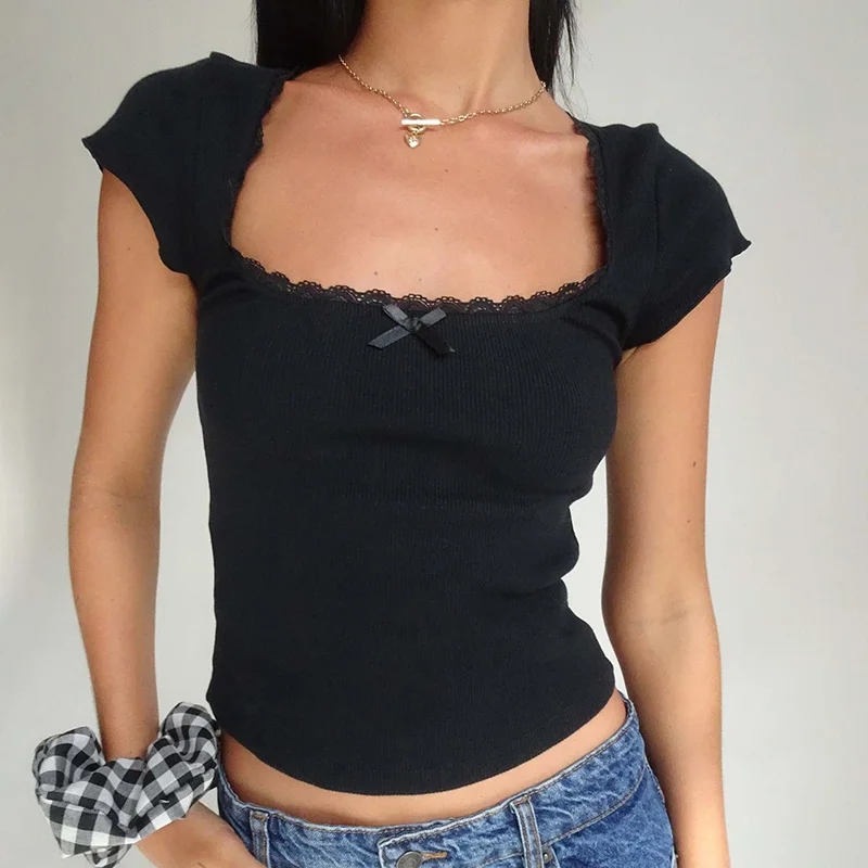 Grind Time Lace Trim Top - Image 4