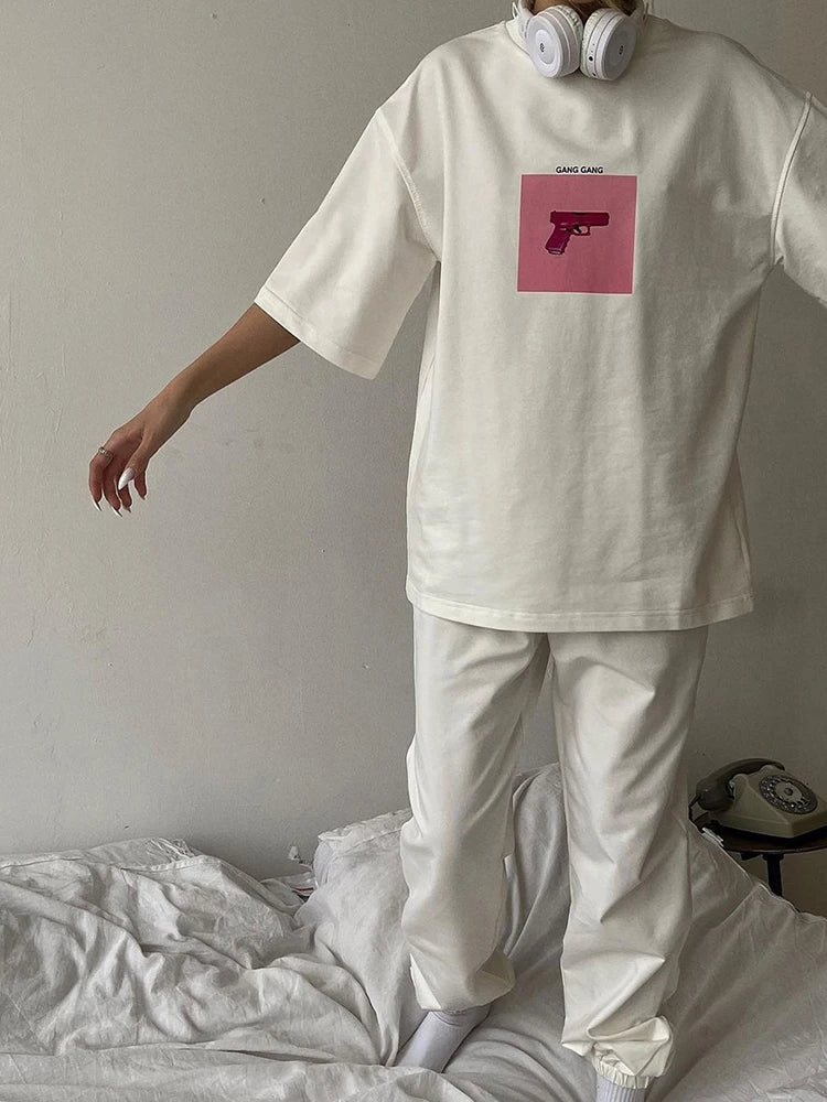 Gun Gang Graphic Tshirt Top - Image 3