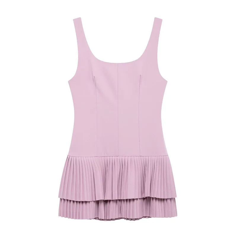 Gwen Pleated Mini Dress - Image 3