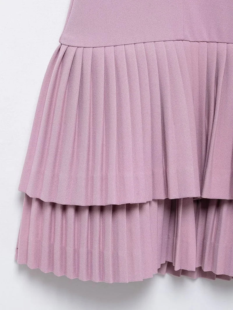 Gwen Pleated Mini Dress - Image 5