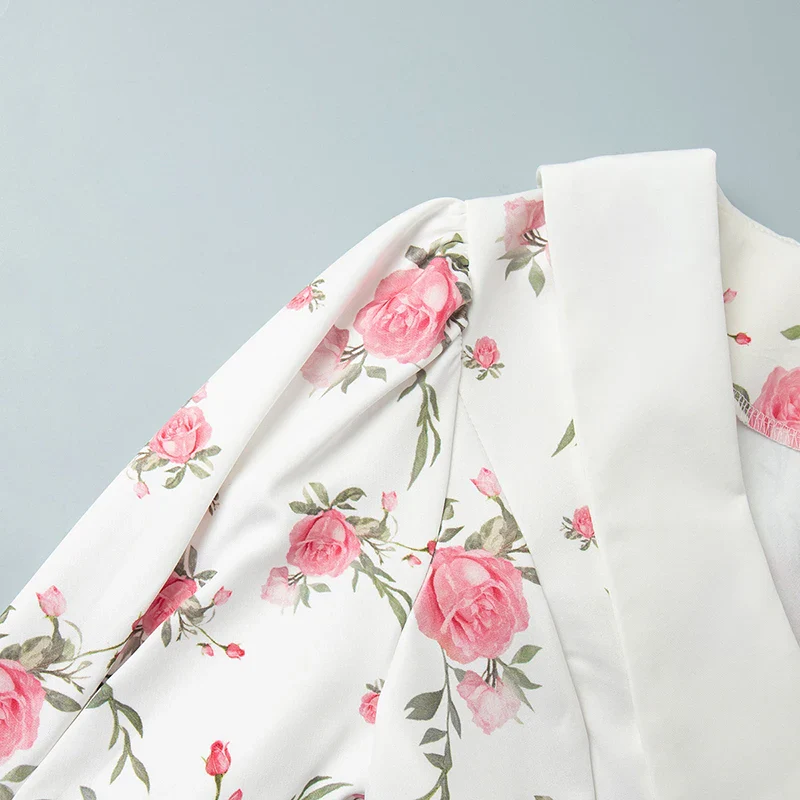 Gweny Puff Sleeves Floral Mini Dress - Image 5