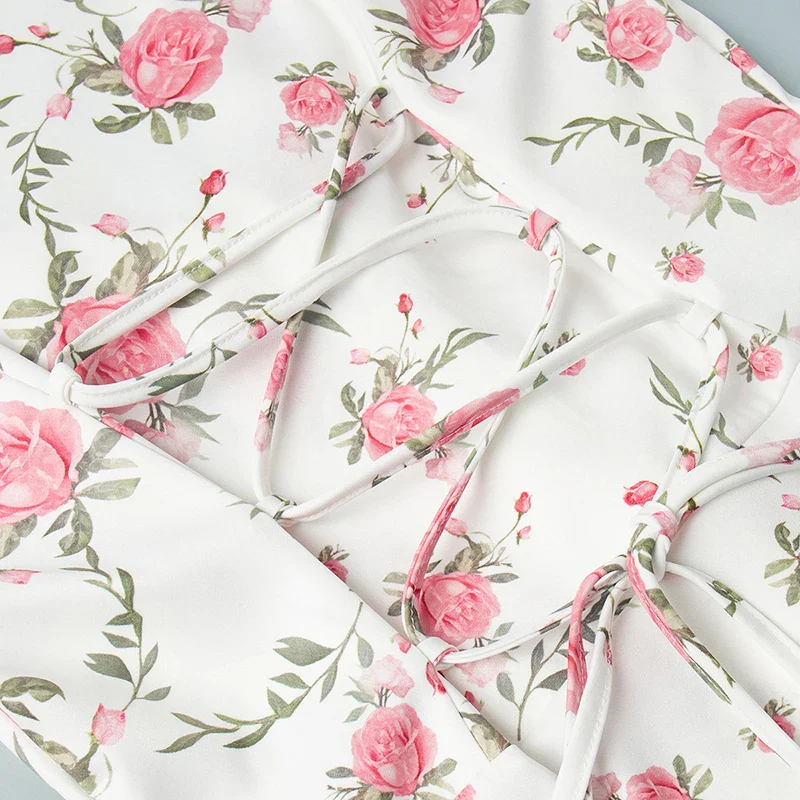 Gweny Puff Sleeves Floral Mini Dress - Image 8