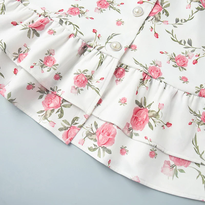 Gweny Puff Sleeves Floral Mini Dress - Image 9