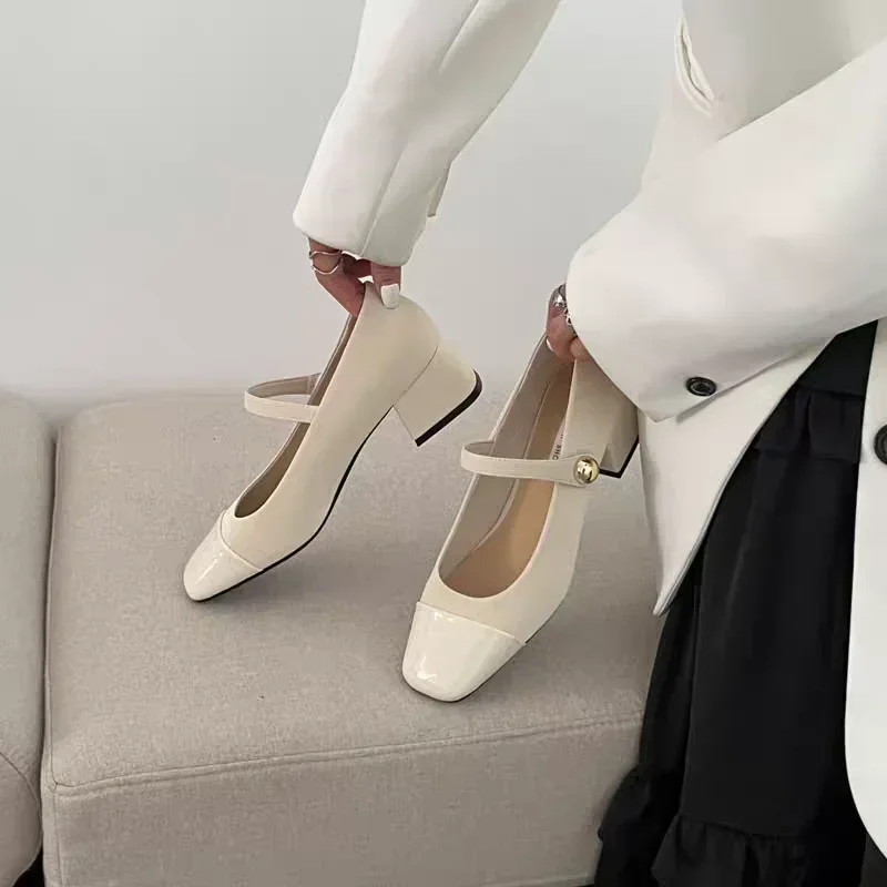 Harilyn Square Toe Pumps - Image 4