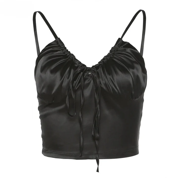 Hazel V Neck Pleated Cami Top - Image 12