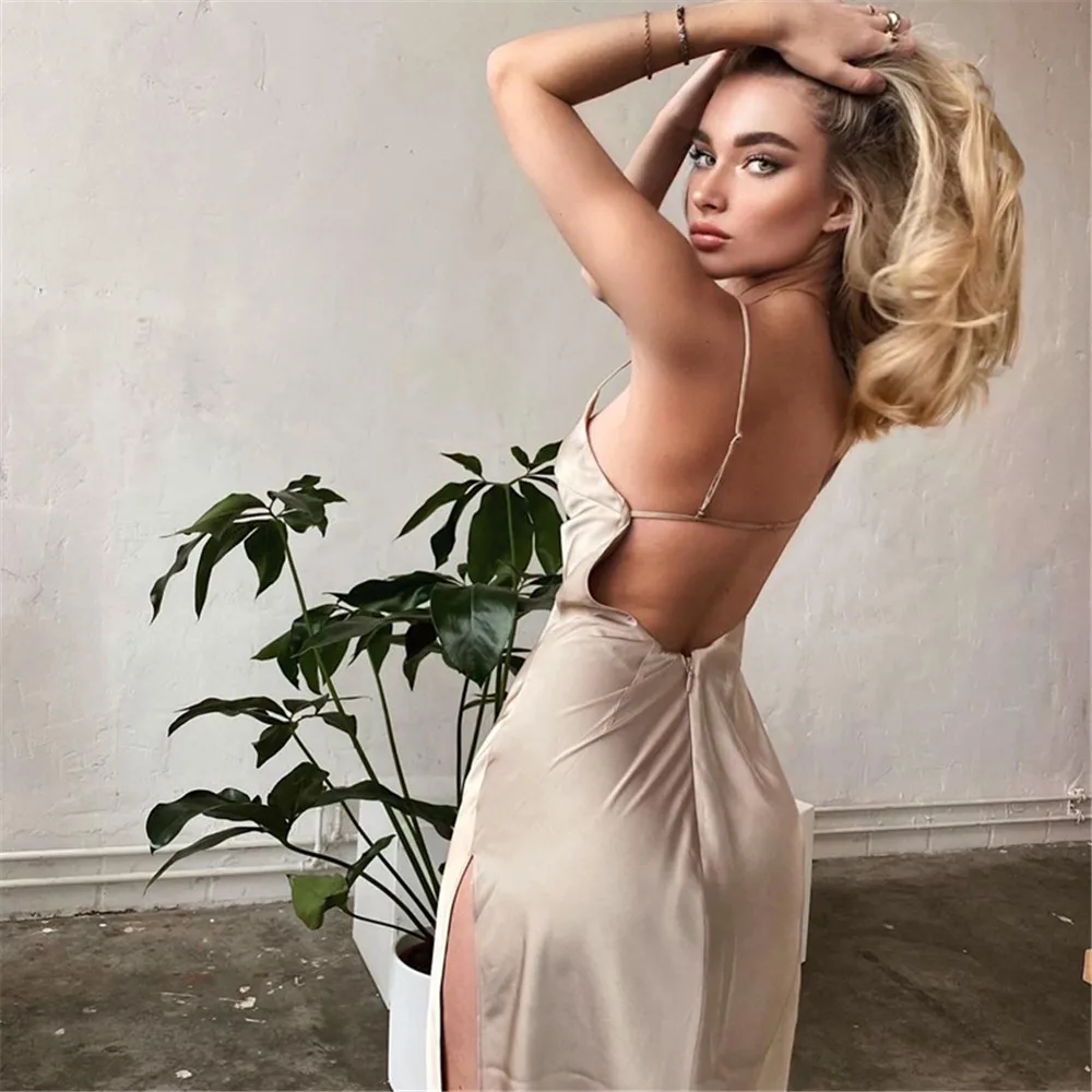 Hazelnut Hue Satin Dream Dress - Image 10