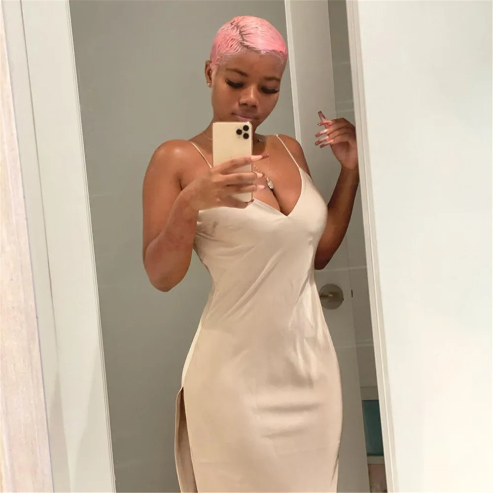 Hazelnut Hue Satin Dream Dress - Image 6