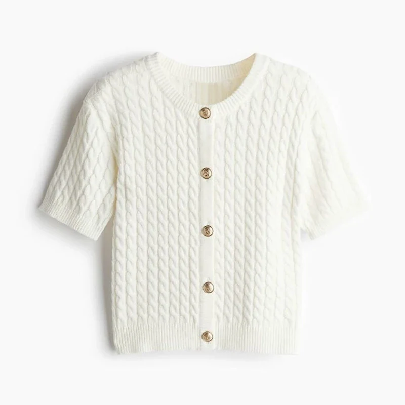Heather Short Sleeves Cardigan - Image 14