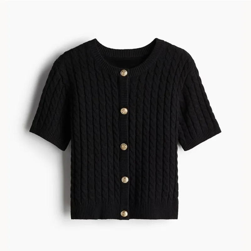Heather Short Sleeves Cardigan - Image 4