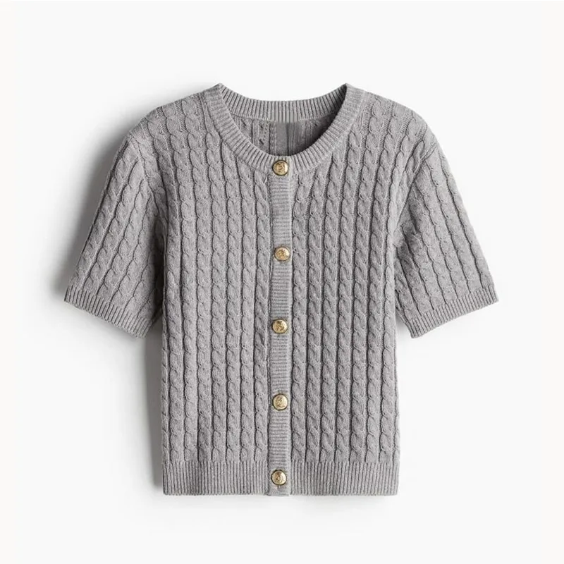 Heather Short Sleeves Cardigan - Image 9