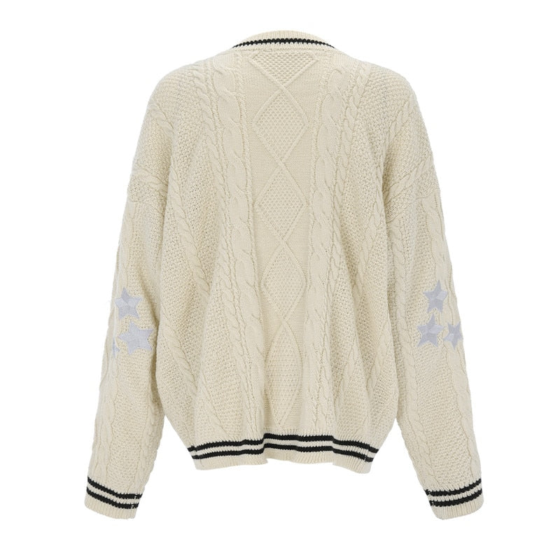 Hollywood Starlet Star-Embroidered Cardigan - Image 9