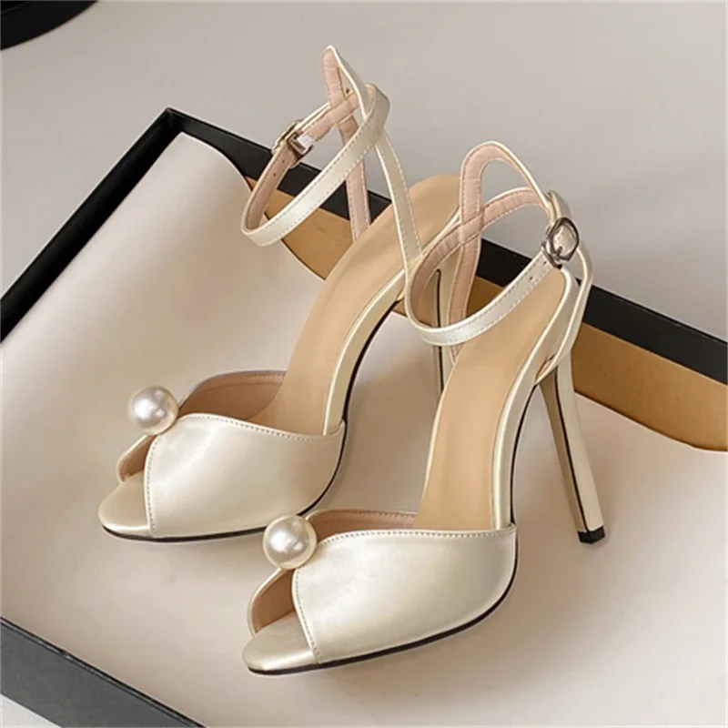 Honor Studded Peep Toe Stiletto - Image 3