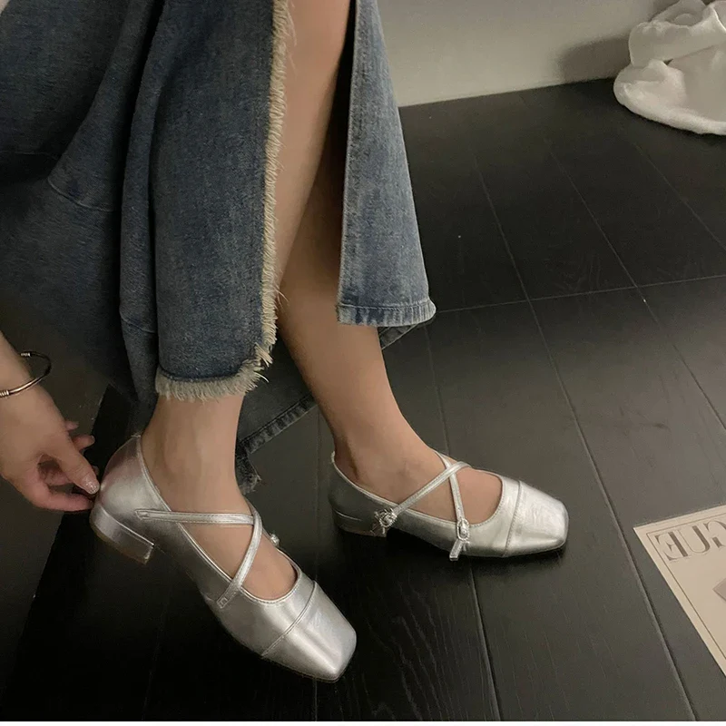 In Disguise Thick Heeled Ballet Shoes - Image 9
