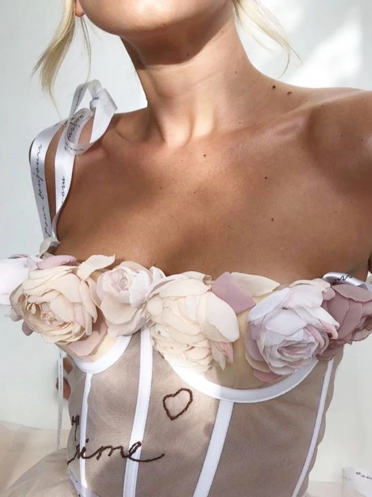 J'aime Floral Corset Top - Image 5