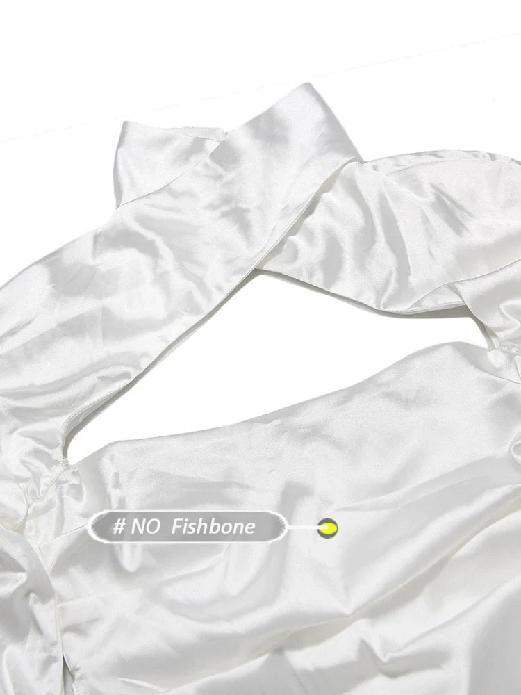 Janelle Satin Mini Dress - Image 10
