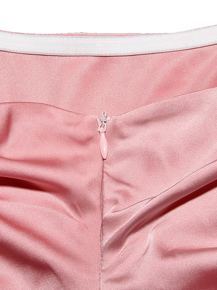 Janelle Satin Mini Dress - Image 15