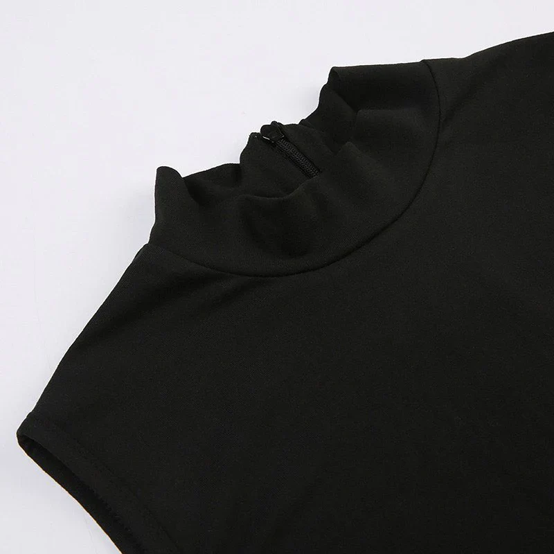 Jetset Black Mini Playsuit - Image 10