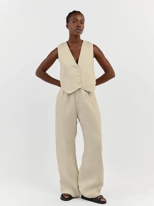 Justine High Waist Pants Suit Set - Image 12