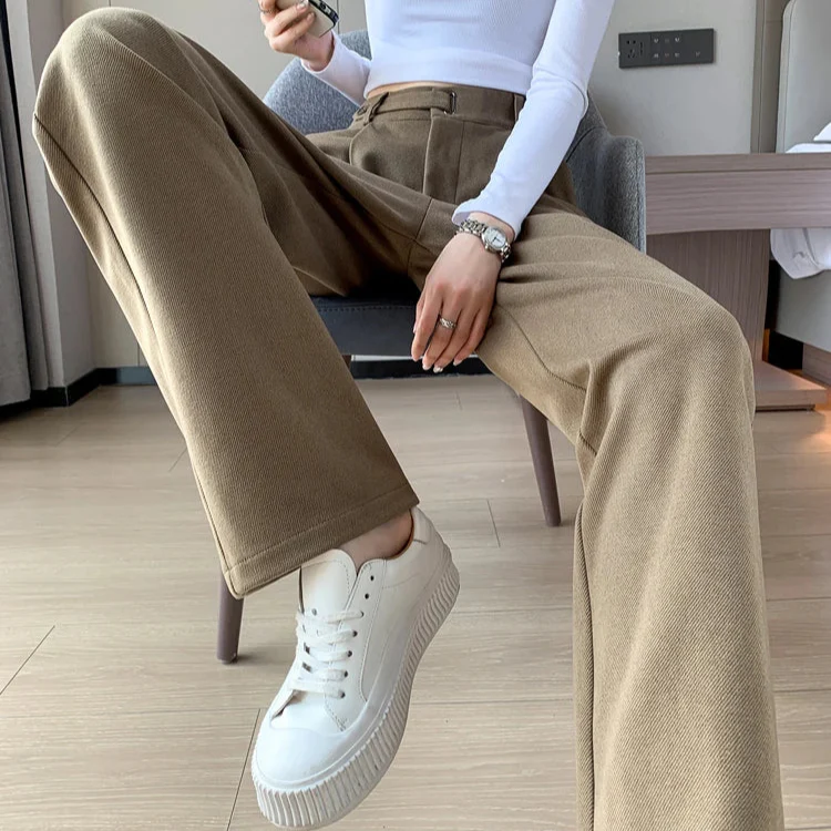 Katja Woolen Wide Leg Trousers - Image 15
