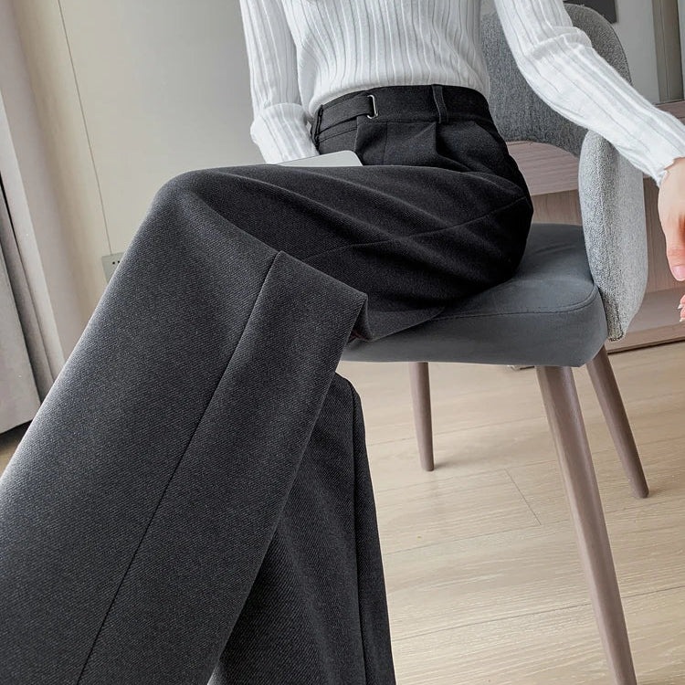 Katja Woolen Wide Leg Trousers - Image 18