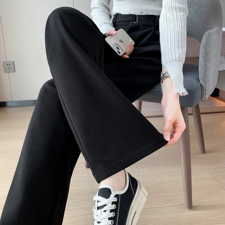 Katja Woolen Wide Leg Trousers - Image 21