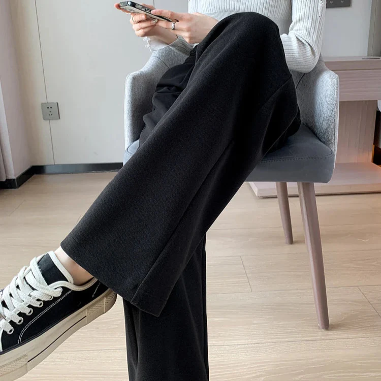 Katja Woolen Wide Leg Trousers - Image 22