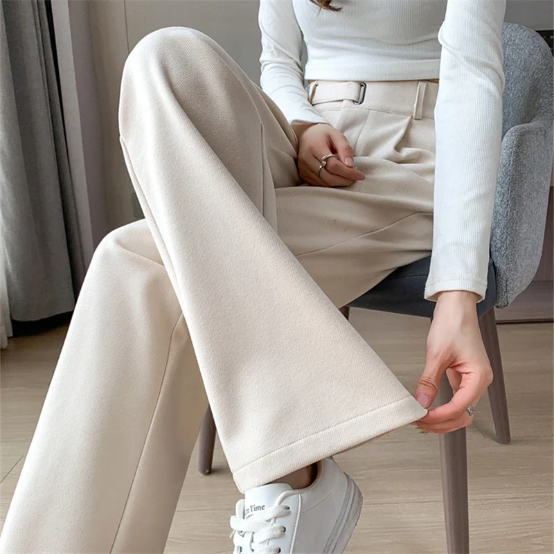 Katja Woolen Wide Leg Trousers - Image 7