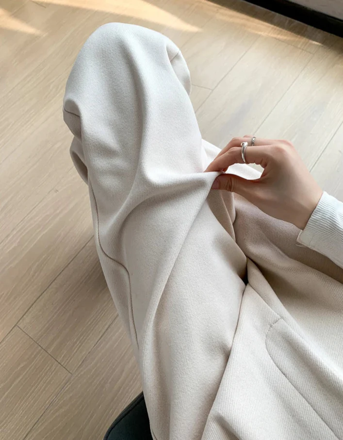 Katja Woolen Wide Leg Trousers - Image 8