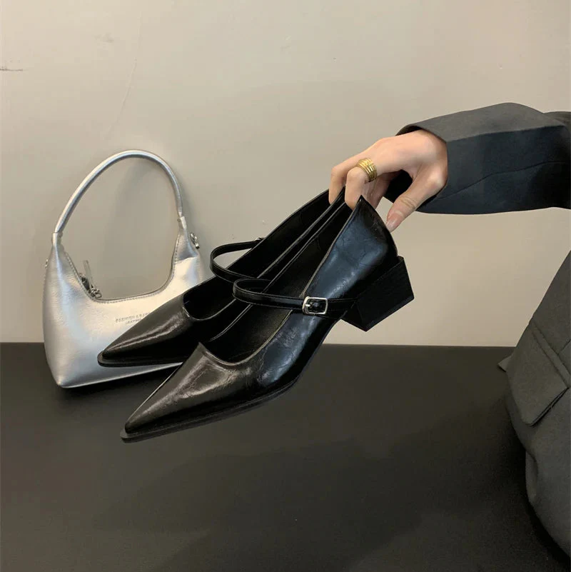 Keely Retro Pointed Toe Pumps - Image 11