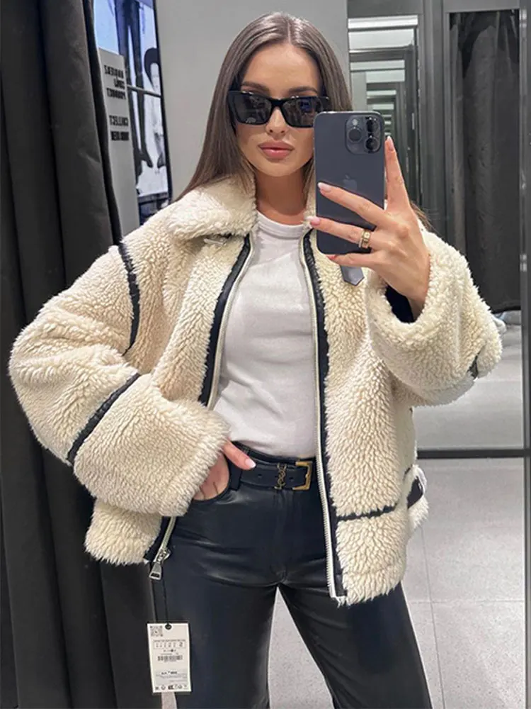 Keep You Cozy Faux Fur Zipper - Image 5