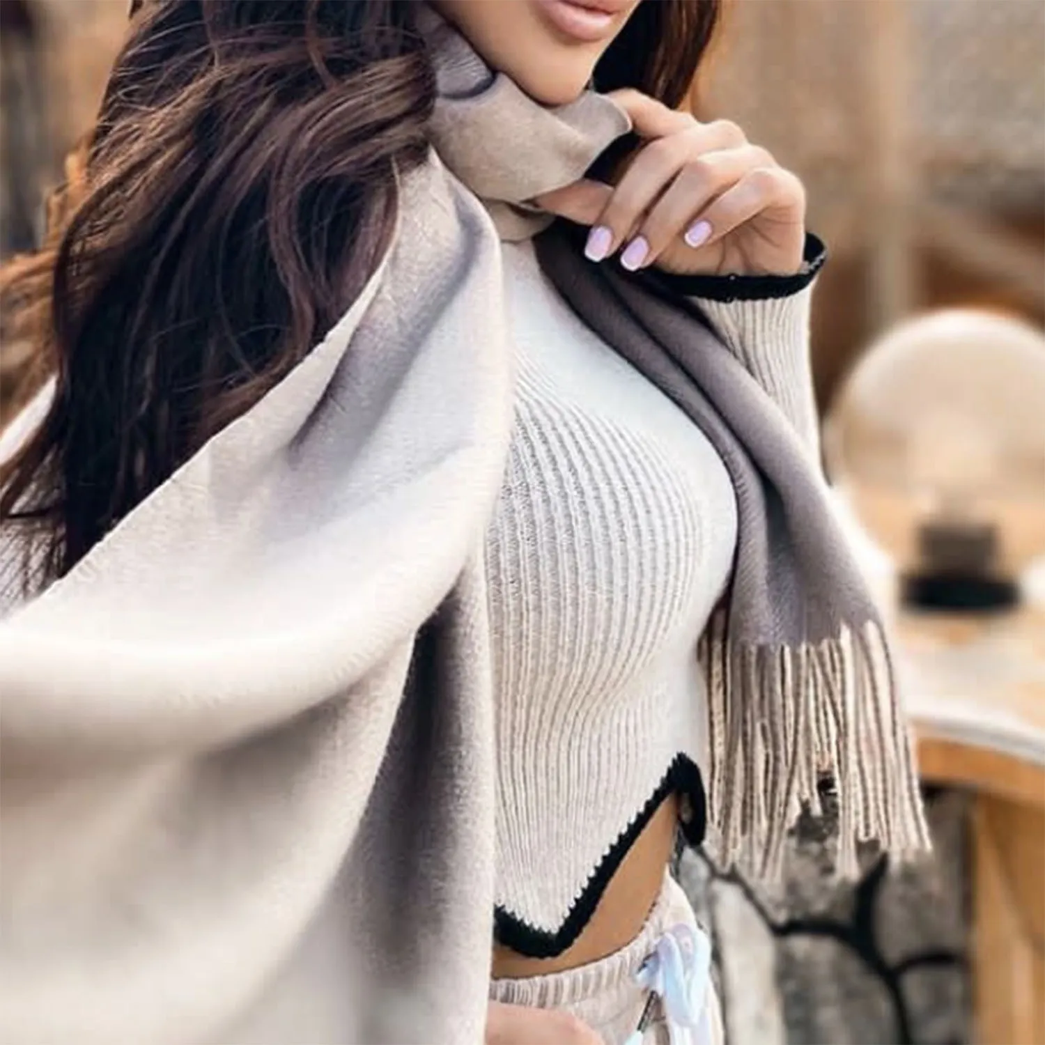 Knit Comfort Turtleneck Sweater - Image 2