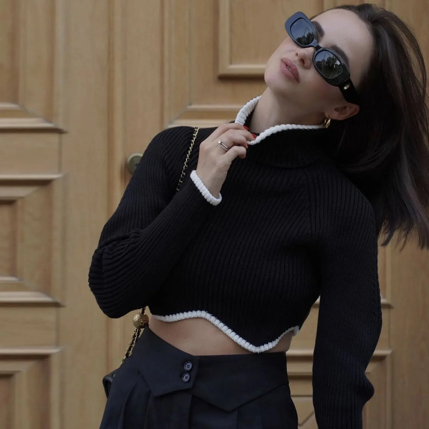 Knit Comfort Turtleneck Sweater - Image 6