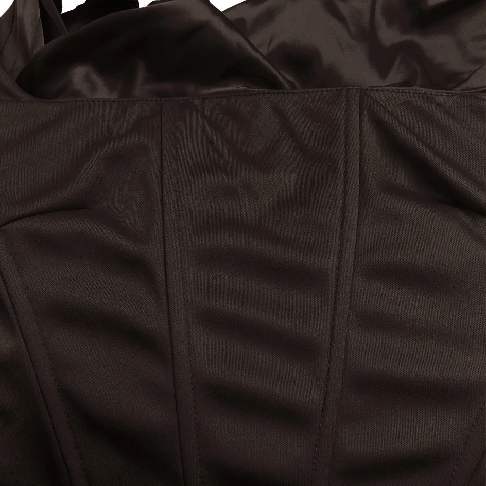 Laria Satin Bodycon Corset Set - Image 15