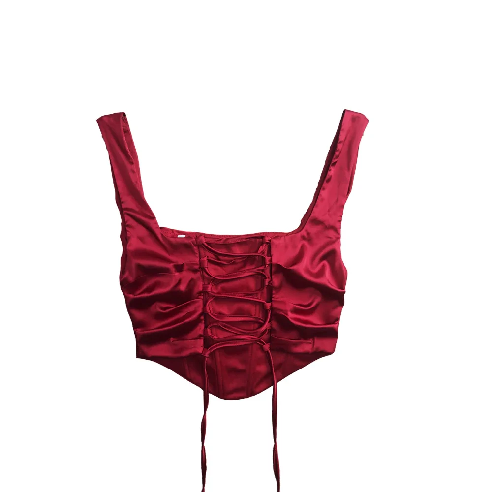Laria Satin Bodycon Corset Set - Image 6