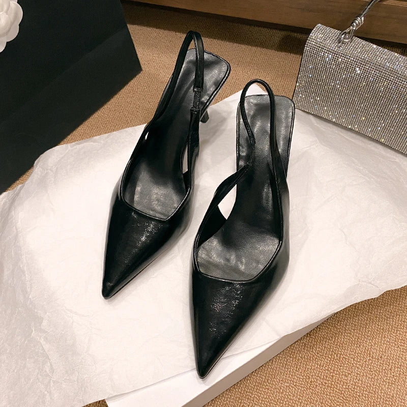 Luxe Mirror Slingback Heel Pumps - Image 6