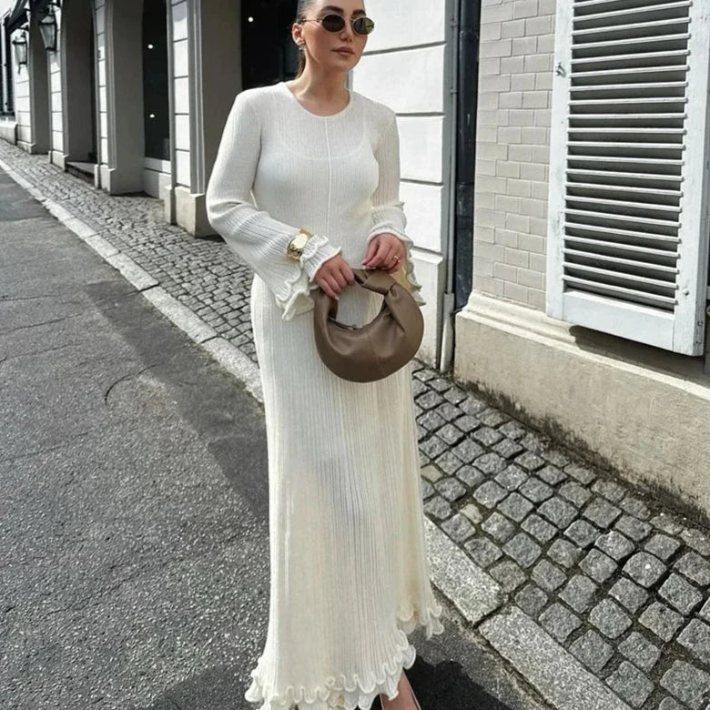 Lilianna Ruffle Hem Long Dress - Image 6