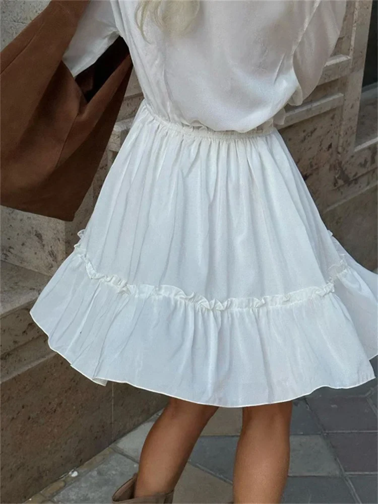 Lily Lace Ruffle Mini Dress - Image 7