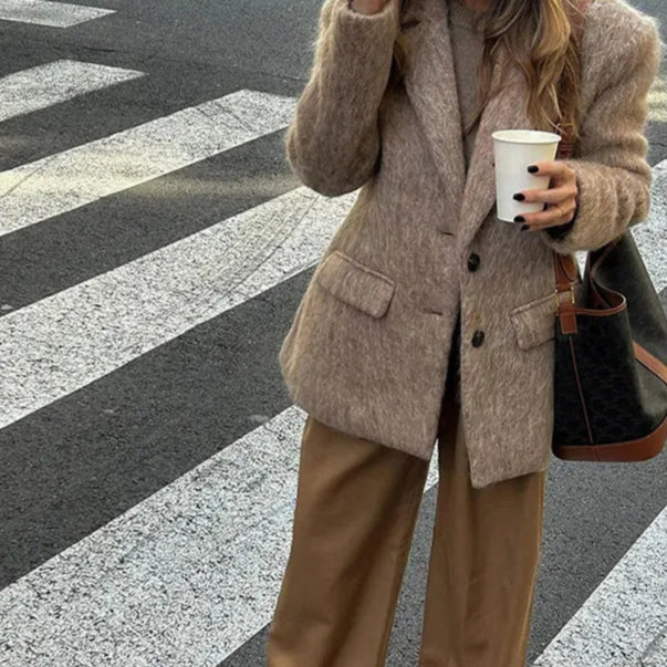 Lissette Turn Down Collar Coat - Image 4