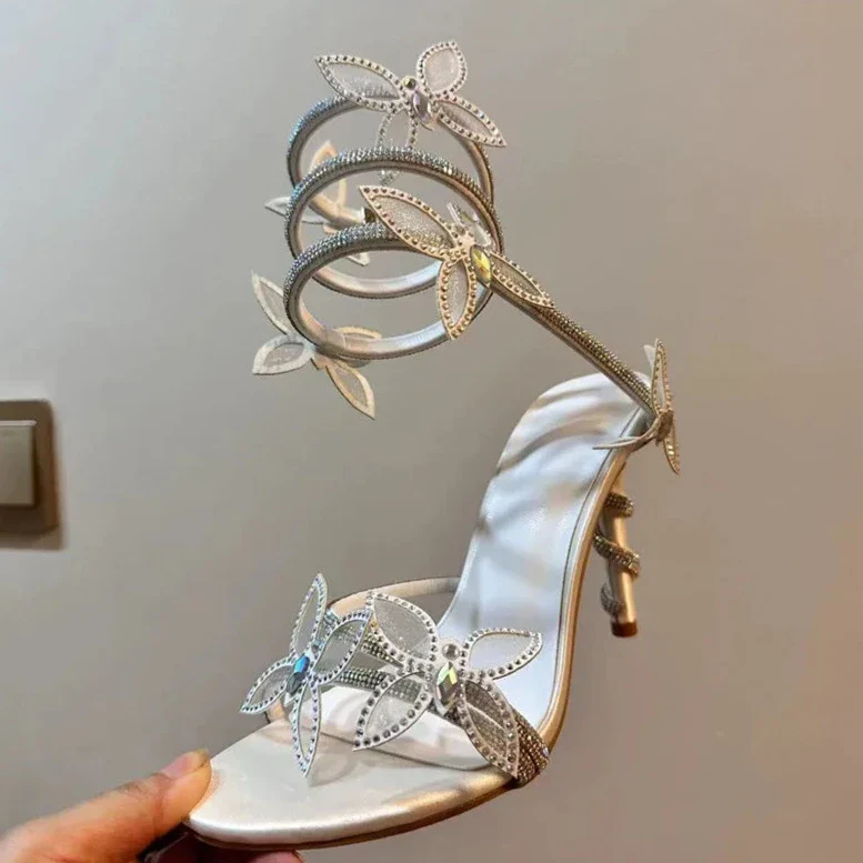 Lost Love Butterfly Gladiator Heels - Image 6