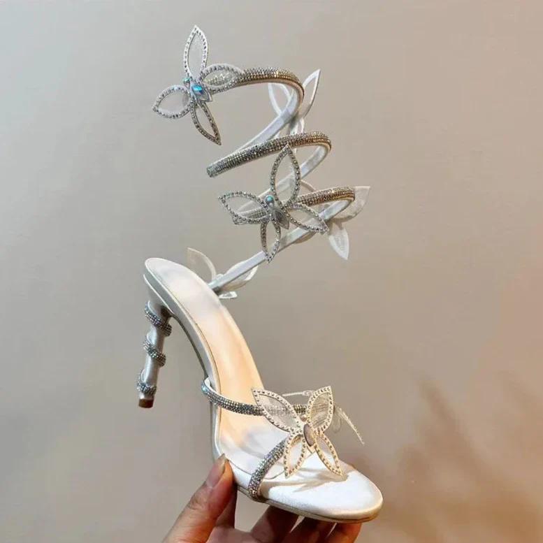 Lost Love Butterfly Gladiator Heels - Image 7
