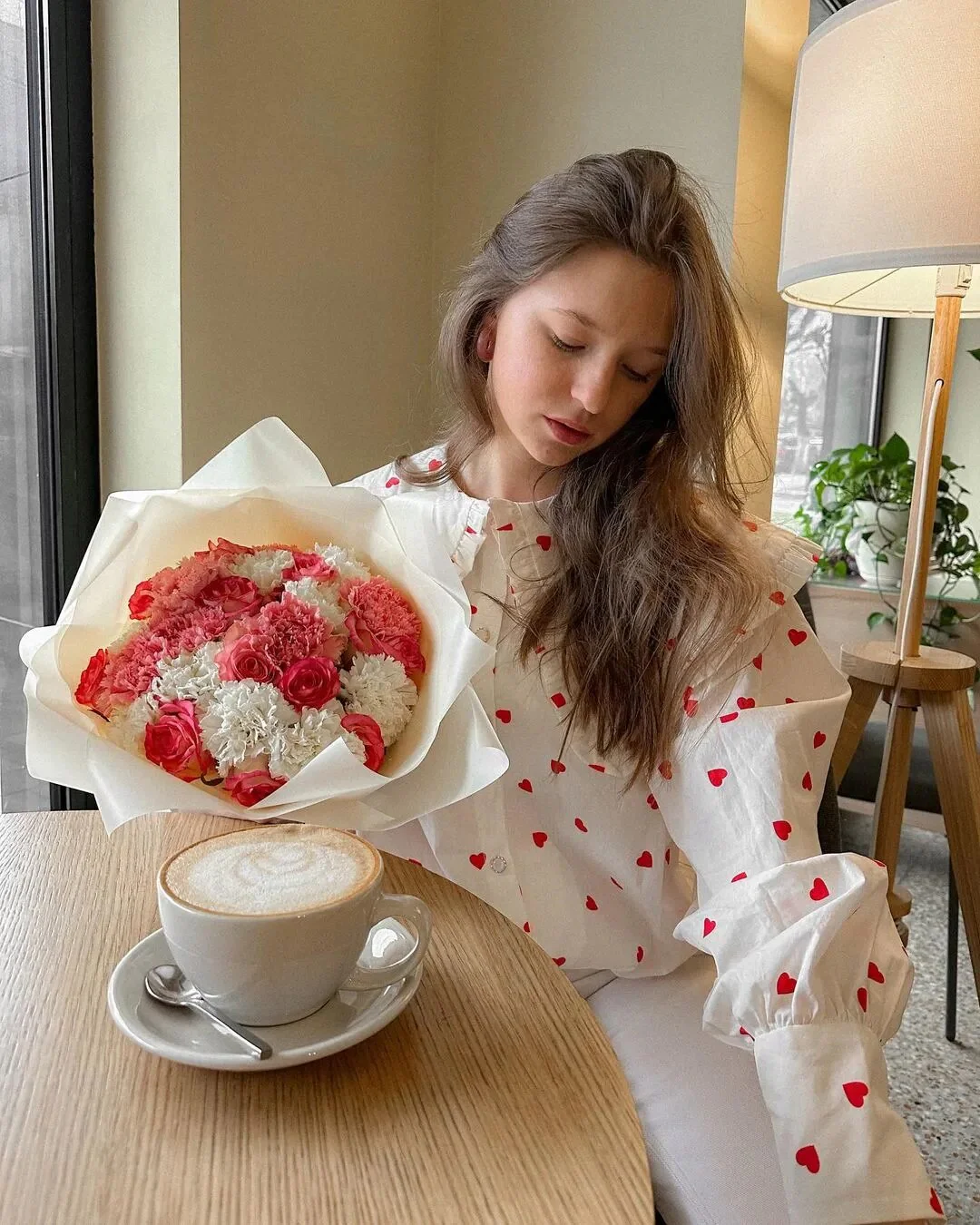 'Love In The Air' Heart Printed Shirt - Image 13