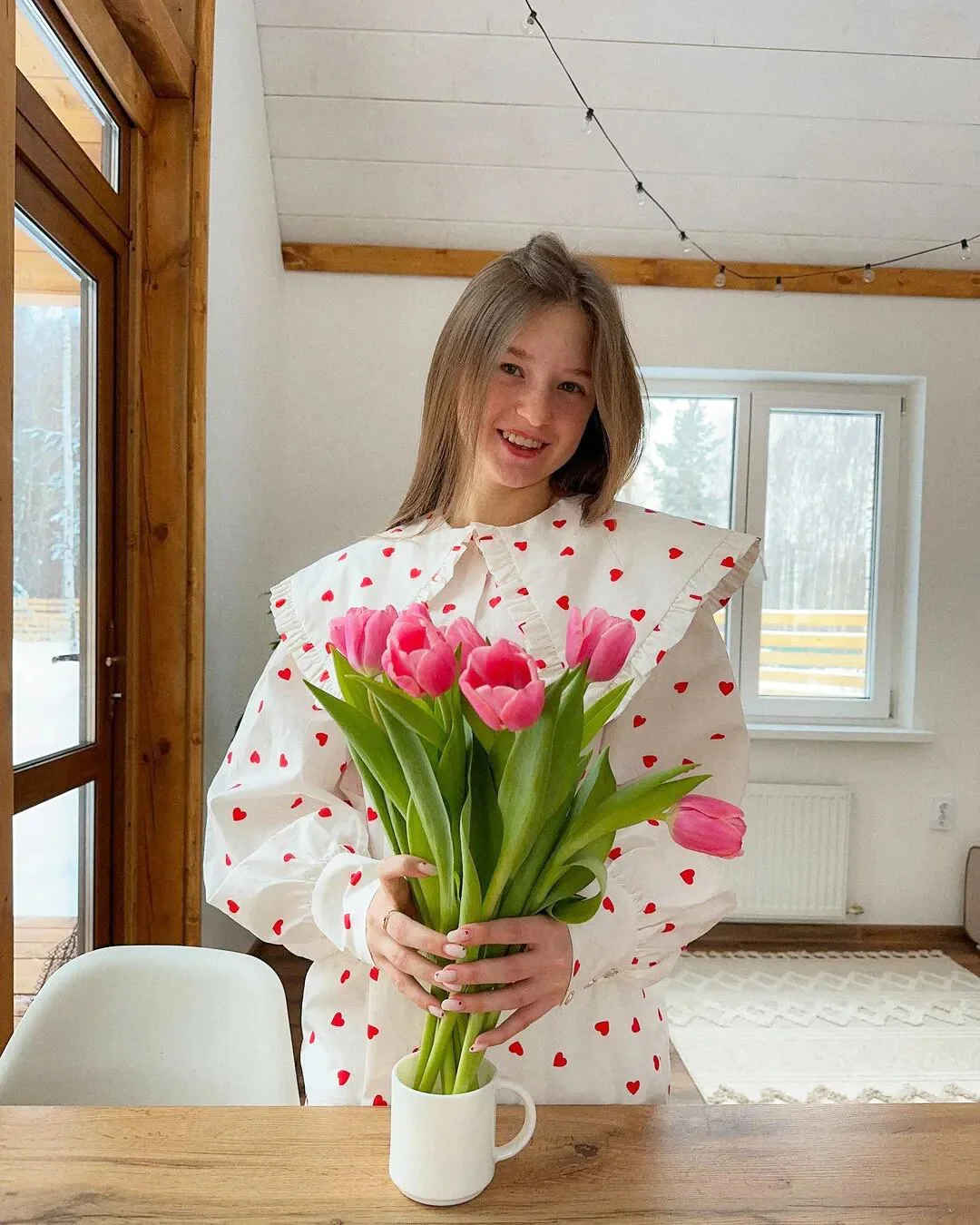 'Love In The Air' Heart Printed Shirt - Image 6
