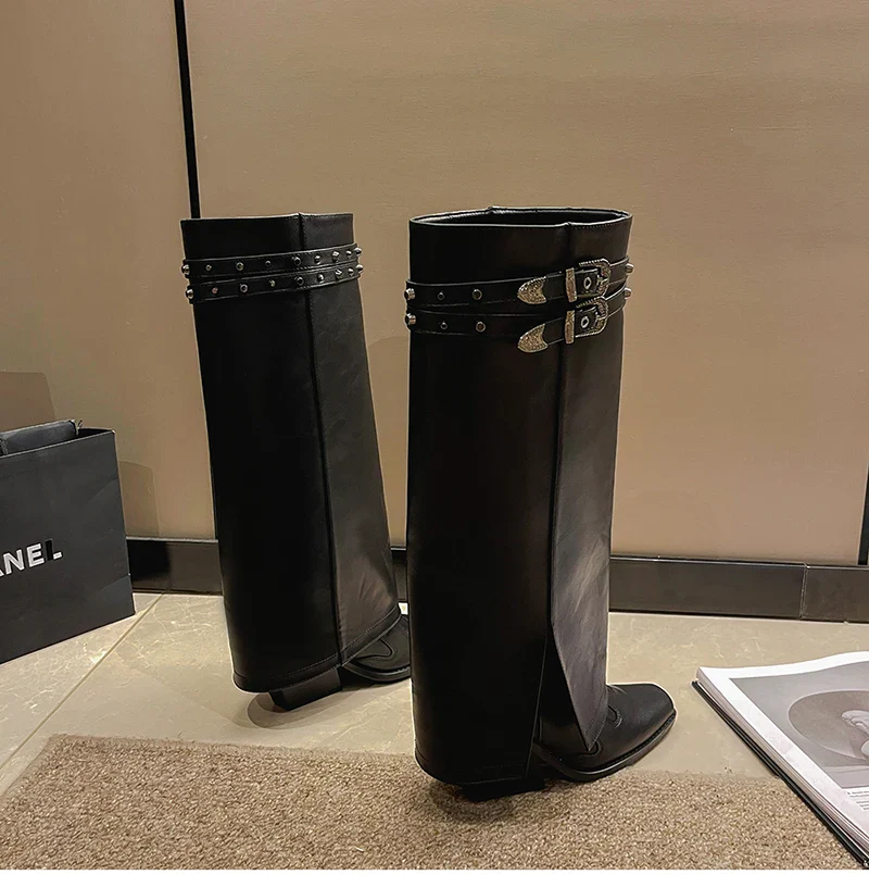 Malissa Long Pipe Boots - Image 18