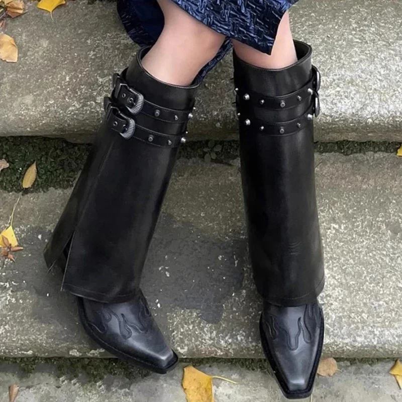 Malissa Long Pipe Boots - Image 3