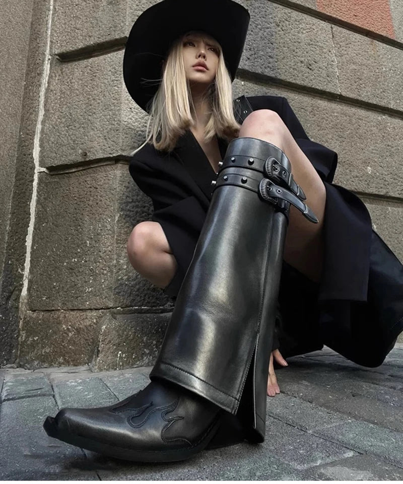 Malissa Long Pipe Boots - Image 8