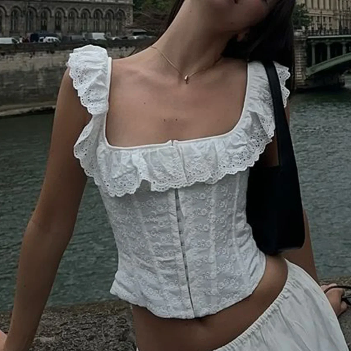 Maliya Cropped Corset Top - Image 2