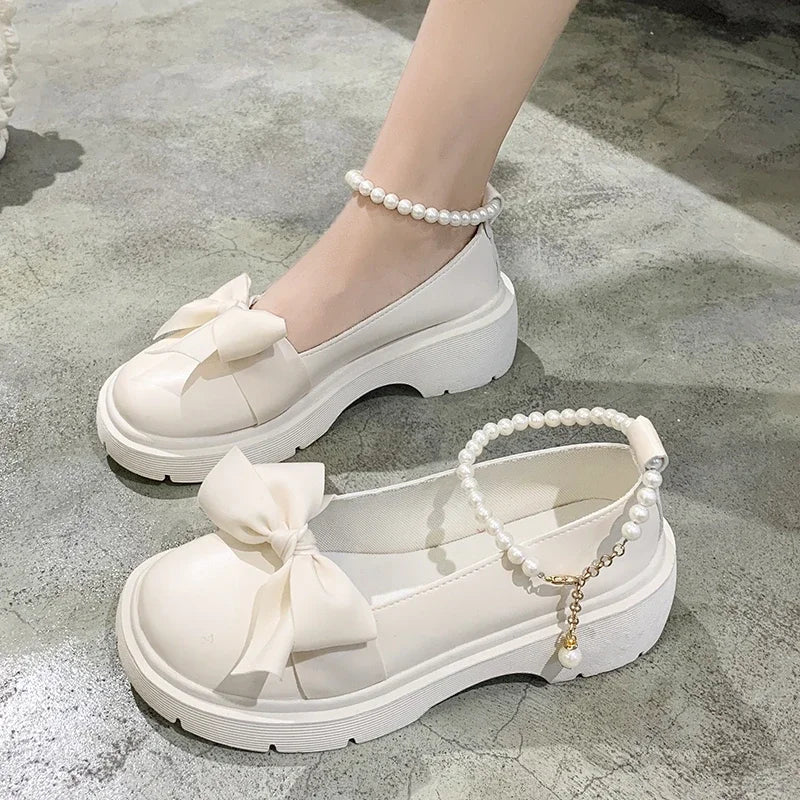 Malka Pearl Chain Shoes - Image 2